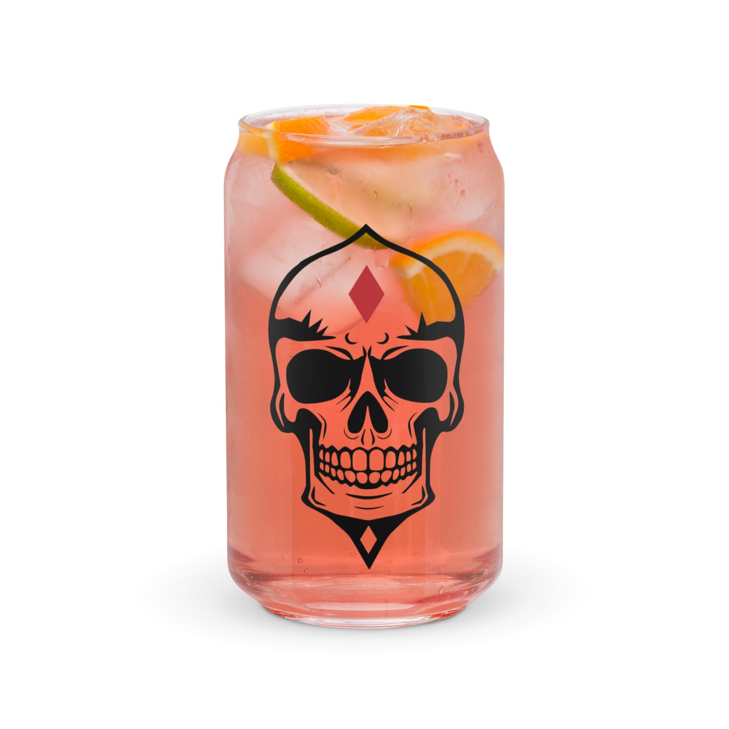 Skulled Can Glass
