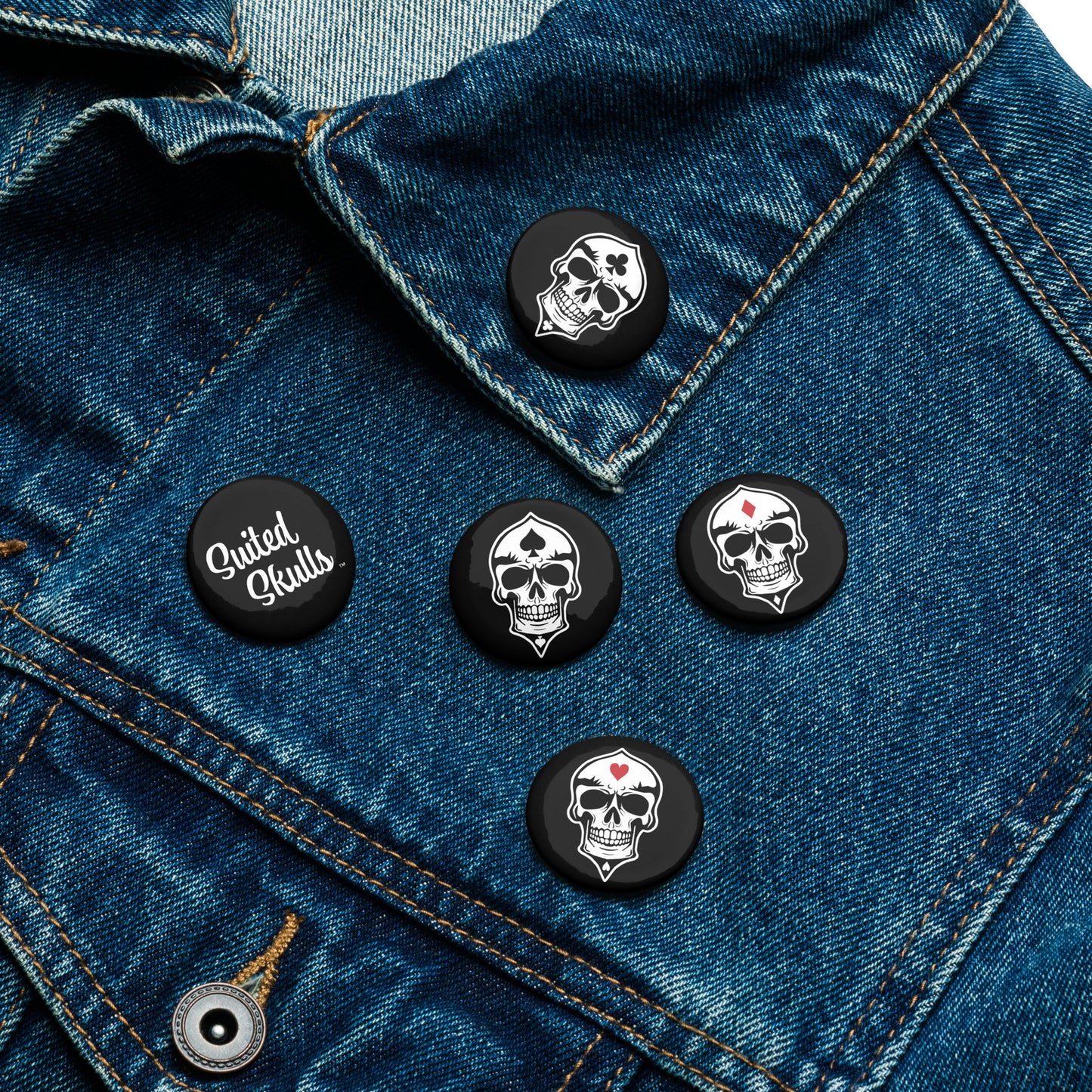Skulled Pin Set