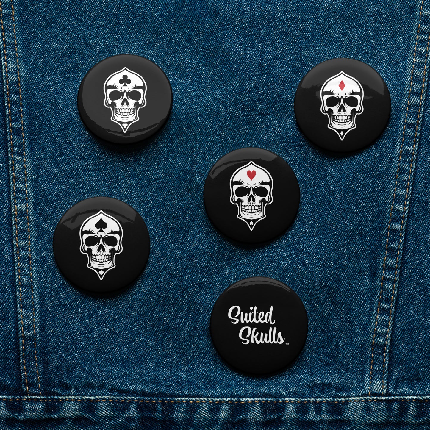 Skulled Pin Set