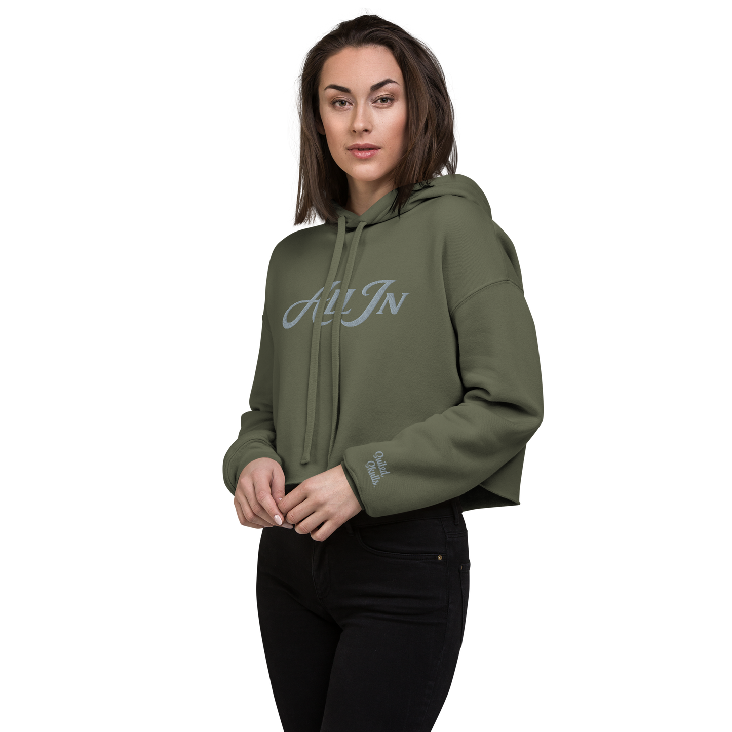 All In – Cropped Hoodie