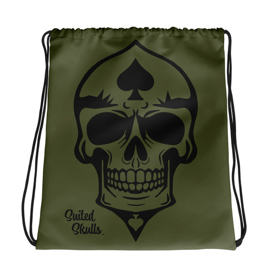 Skulled Drawstring Bag