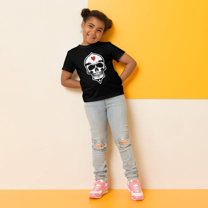 Skulled T-Shirt, Hearts (Kids)