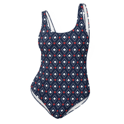 Suited Diamond Pattern Swimsuit