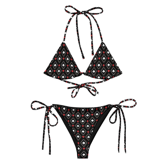 Suited Diamond Pattern Bikini