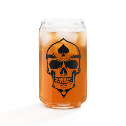 Skulled Can Glass