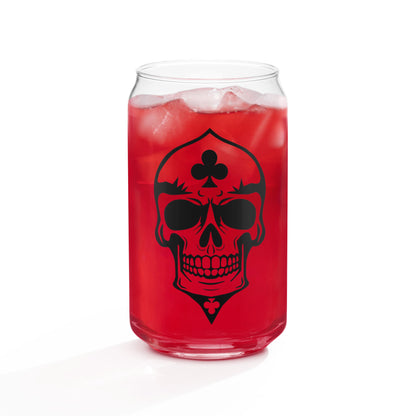 Skulled Can Glass