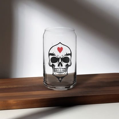 Skulled Can Glass