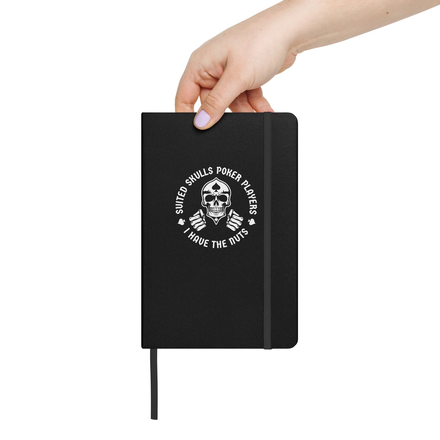 Suited Skulls "I Have the Nuts!" Poker Hardcover Notebook