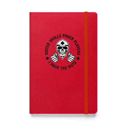 Suited Skulls "I Have the Nuts!" Poker Hardcover Notebook