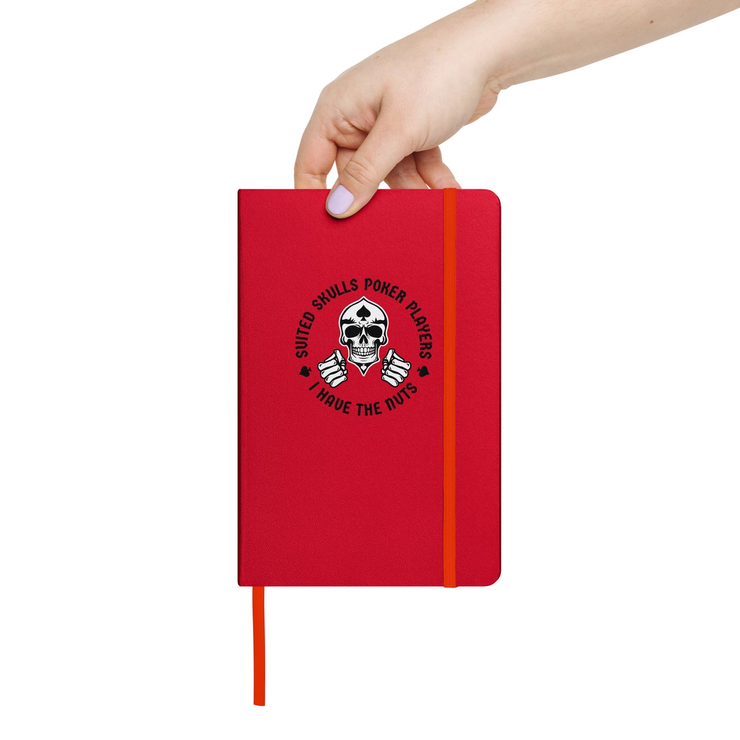 Suited Skulls "I Have the Nuts!" Poker Hardcover Notebook