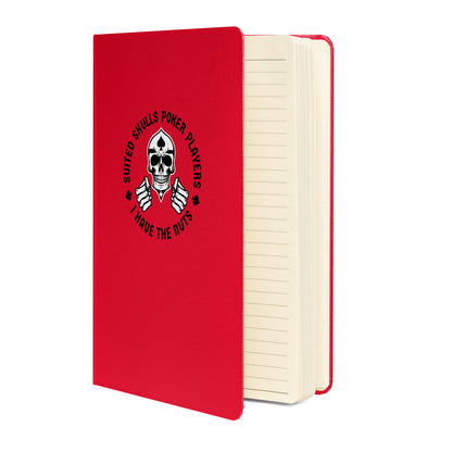 Suited Skulls "I Have the Nuts!" Poker Hardcover Notebook