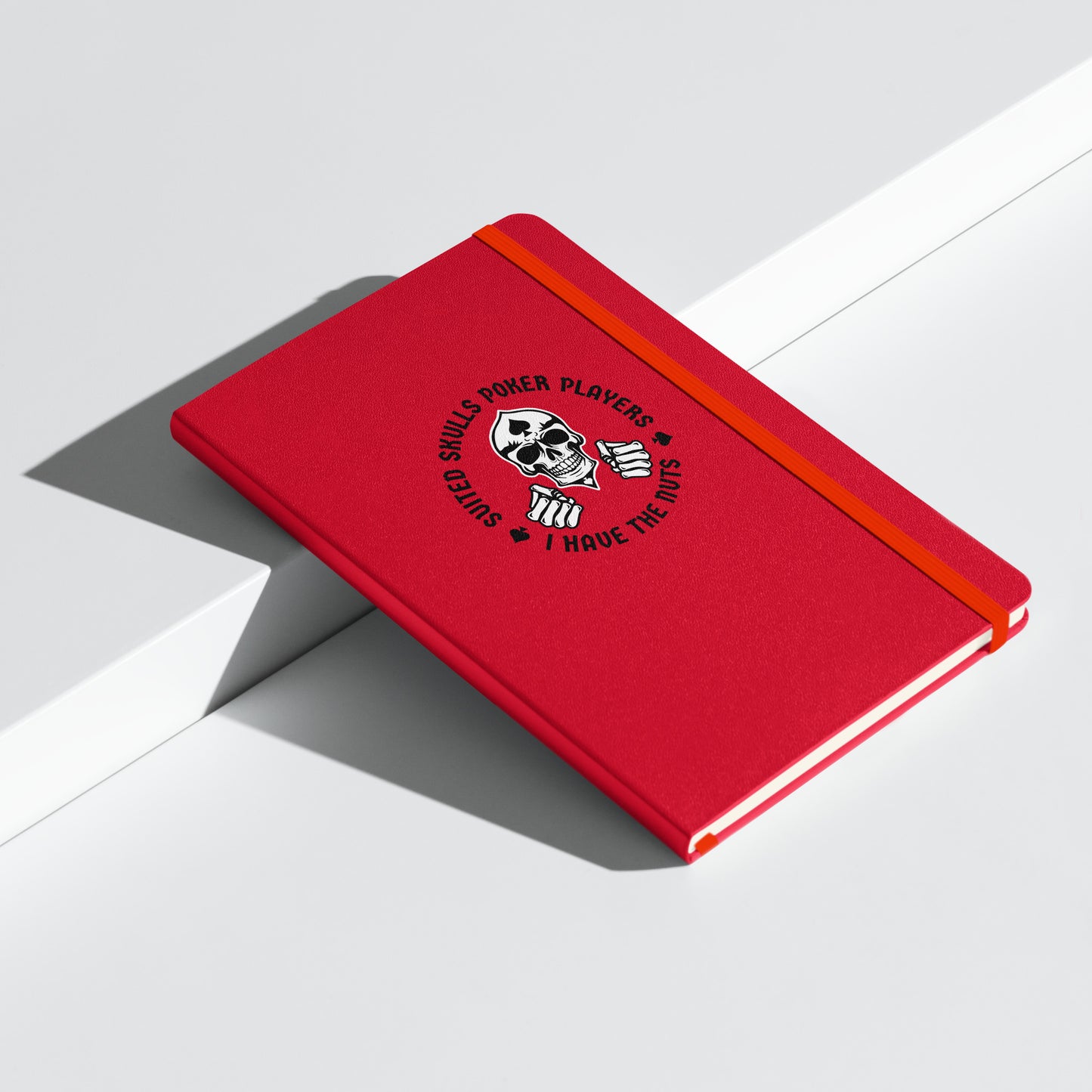 Suited Skulls "I Have the Nuts!" Poker Hardcover Notebook