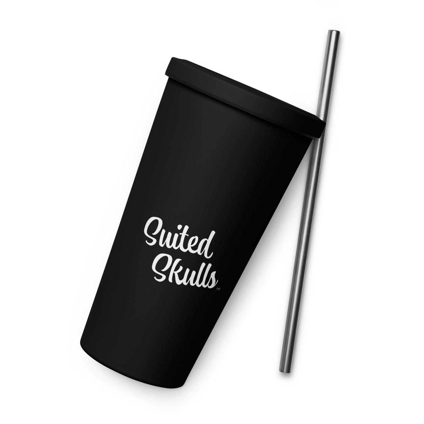 The Skulled Insulated Tumbler with a Straw