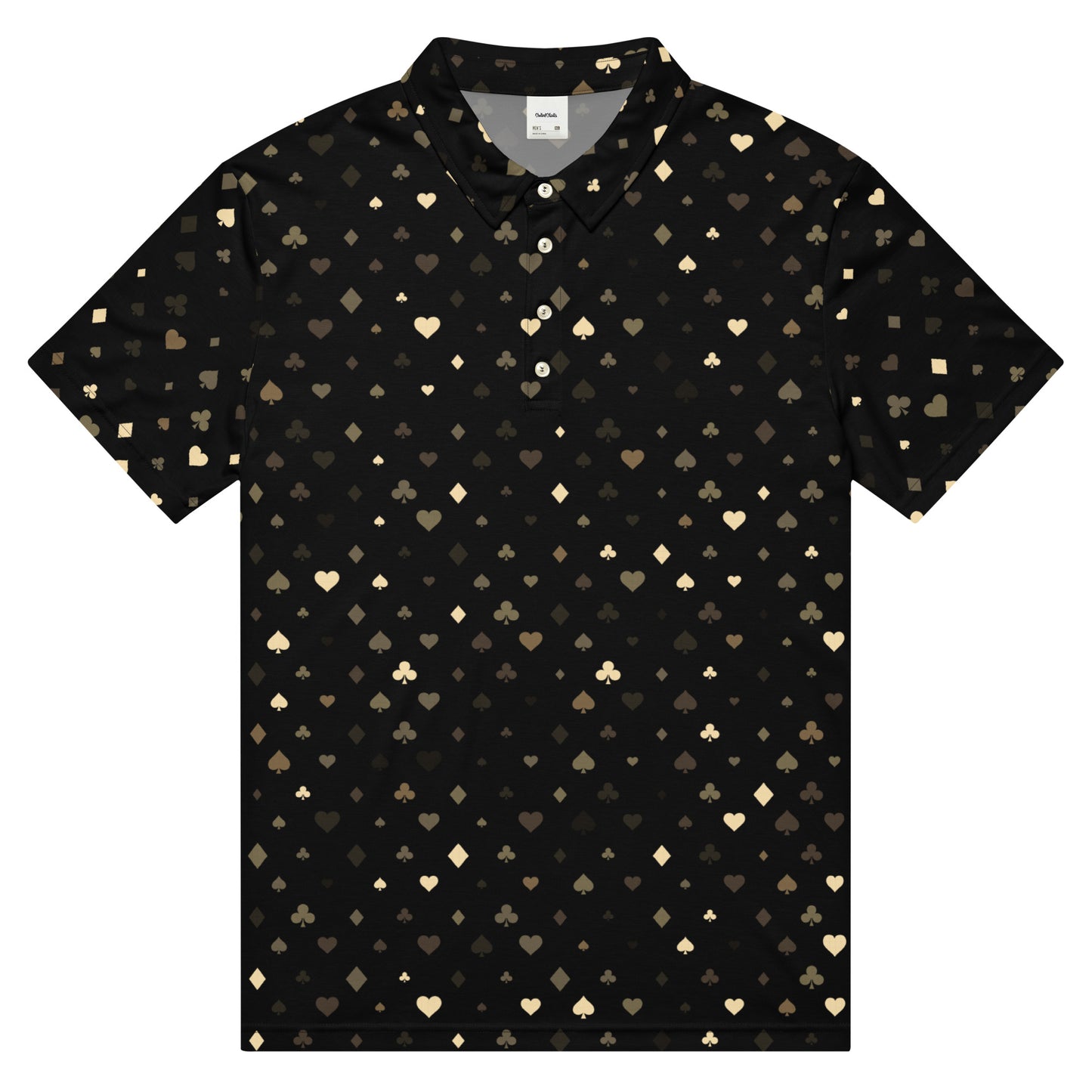 Suited Matrix Slim Fit Poker Polo