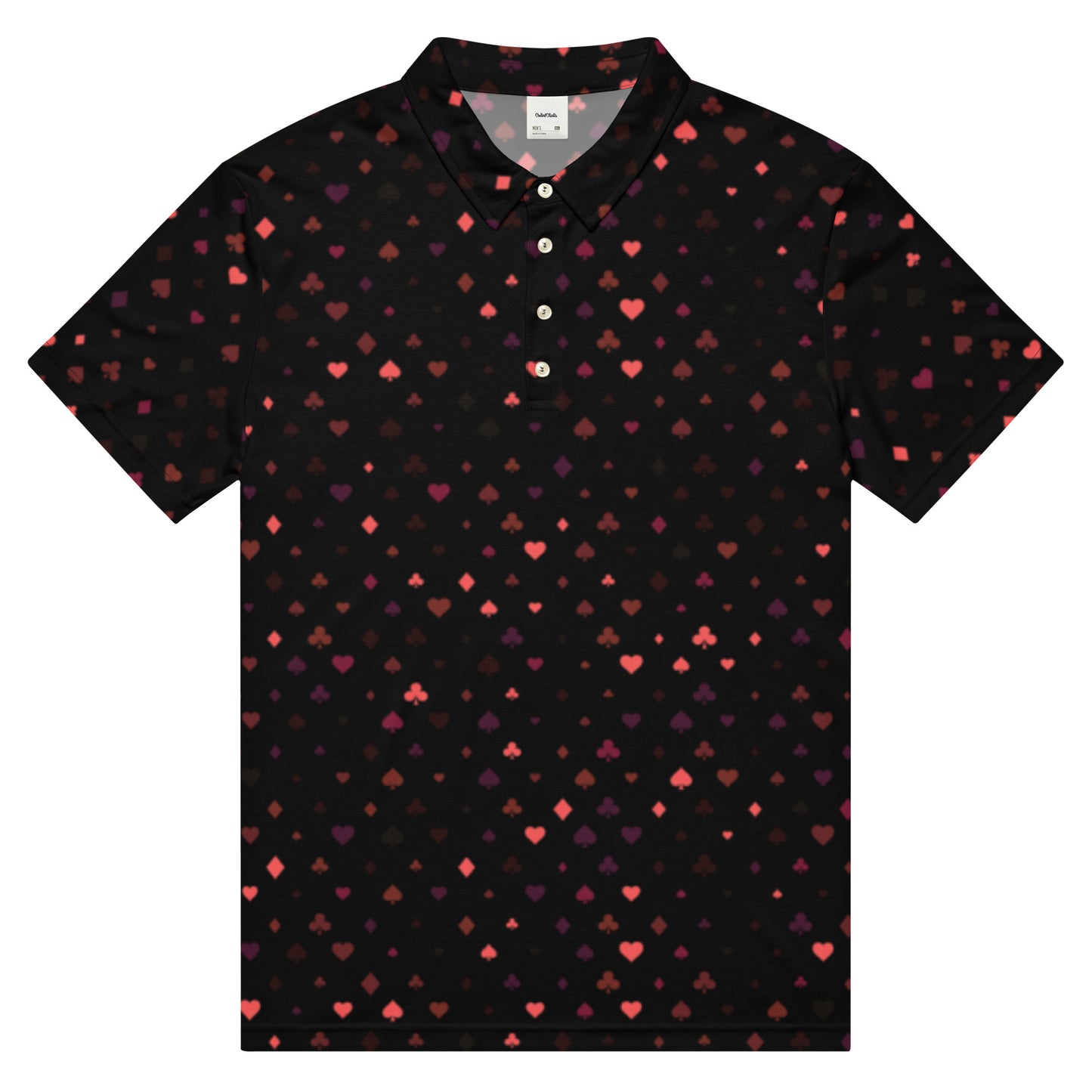 Suited Matrix Slim Fit Poker Polo