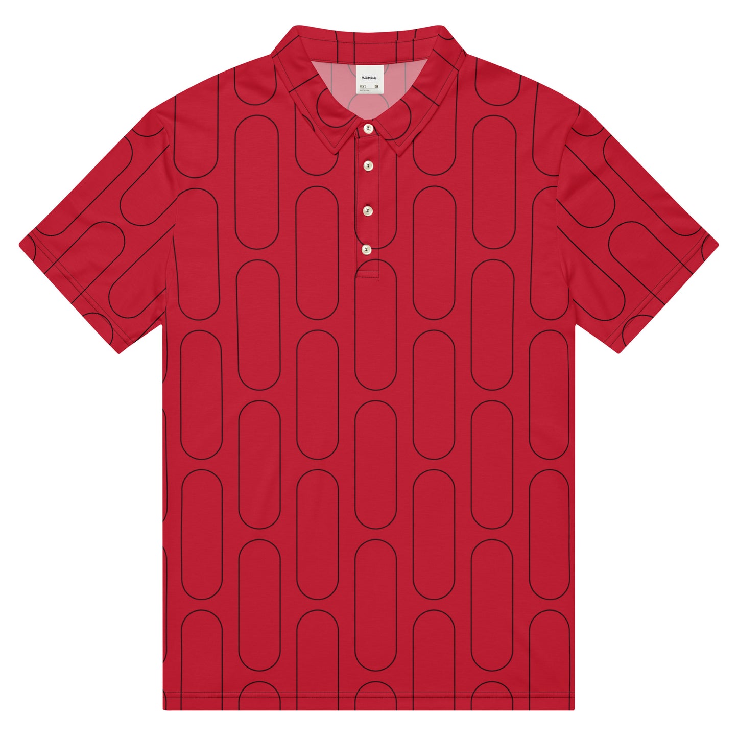 Suited Betting Line Slim Fit Poker Polo