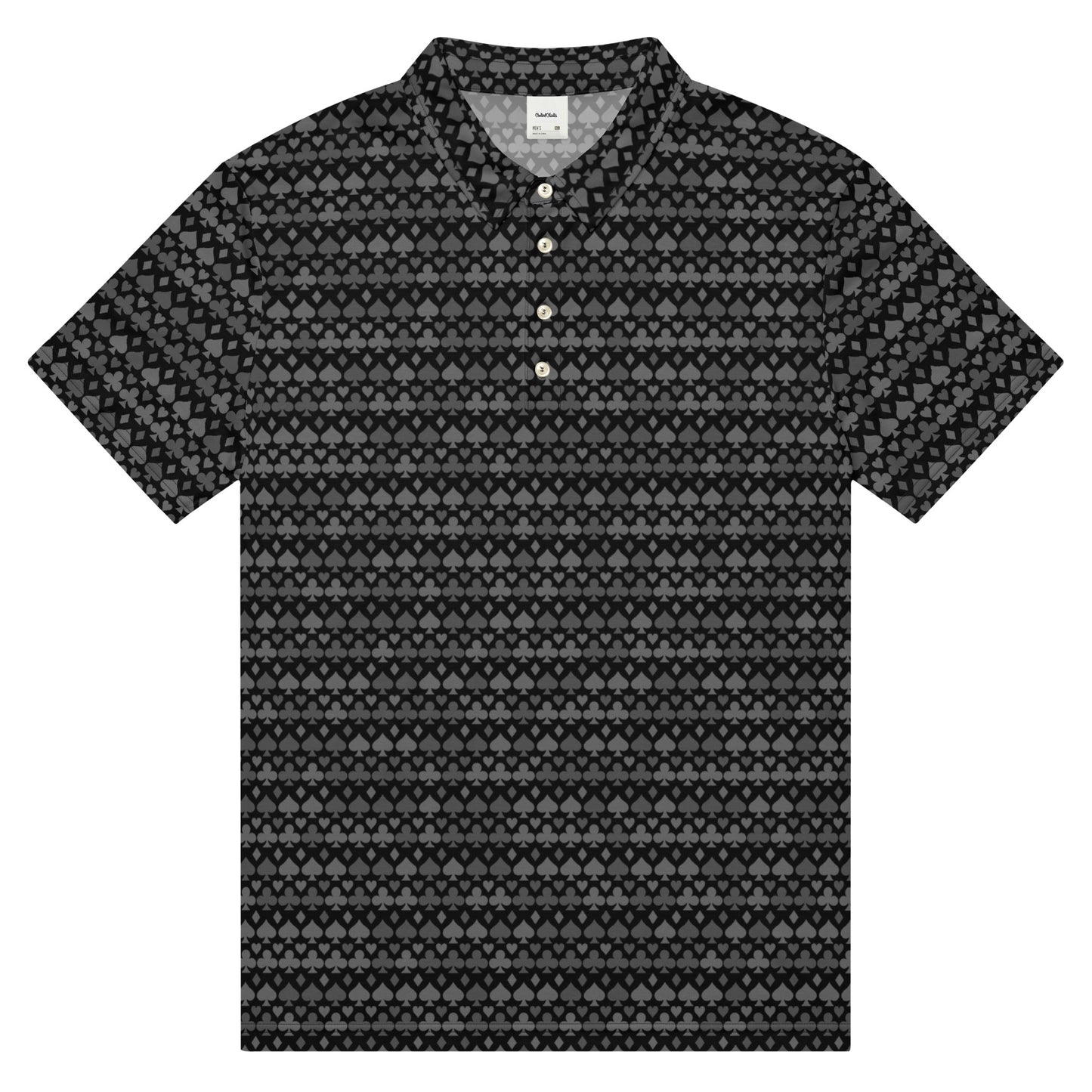 Suited Monotone Slim Fit Poker Polo