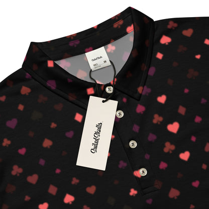 Suited Matrix Slim Fit Poker Polo