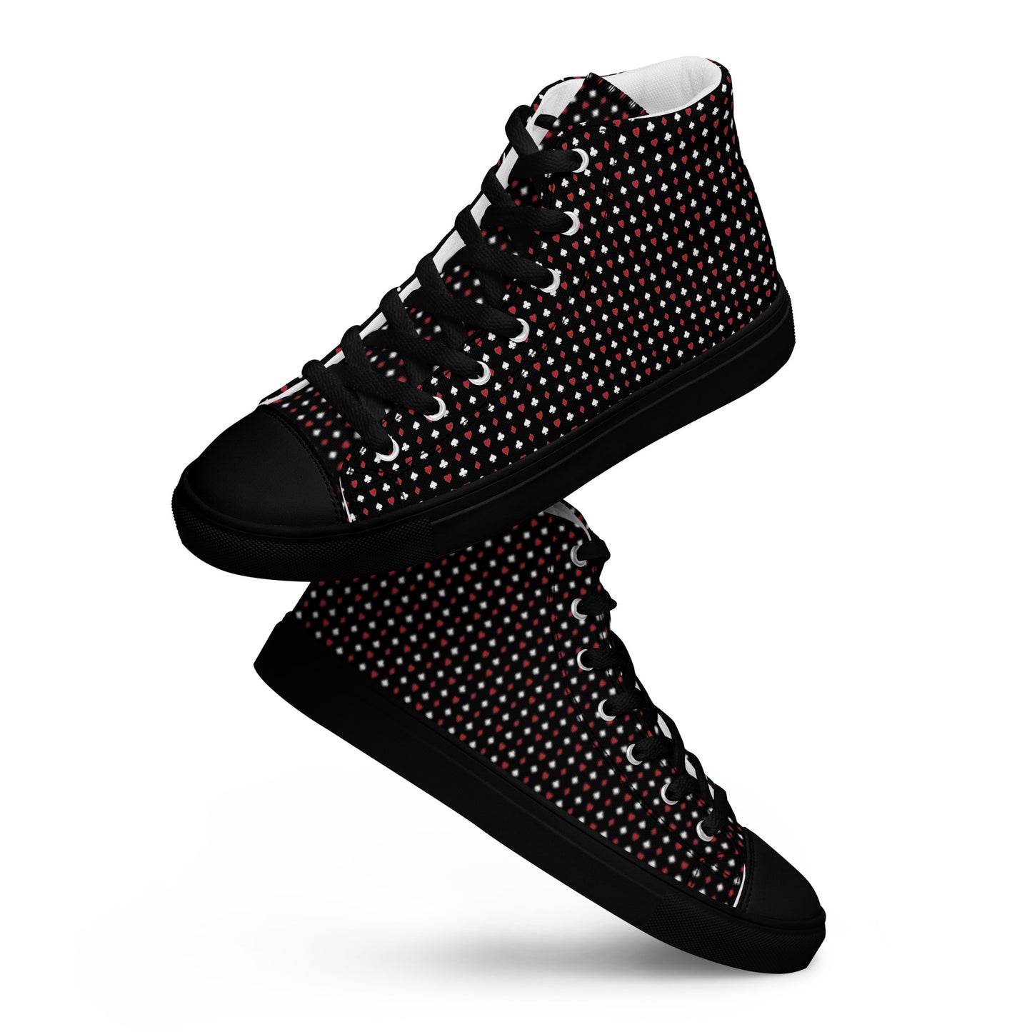 Suited Lace-Up High Tops, Spades (Men)