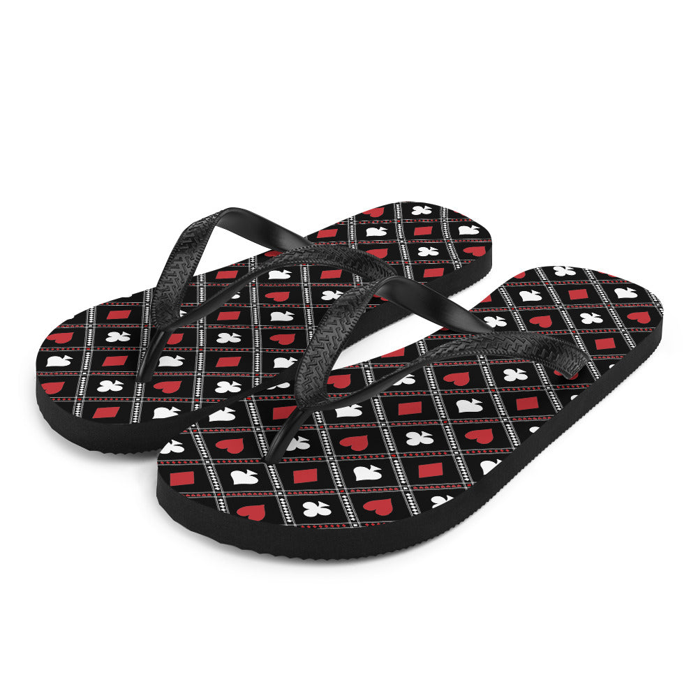 Suited Border Flip-Flops