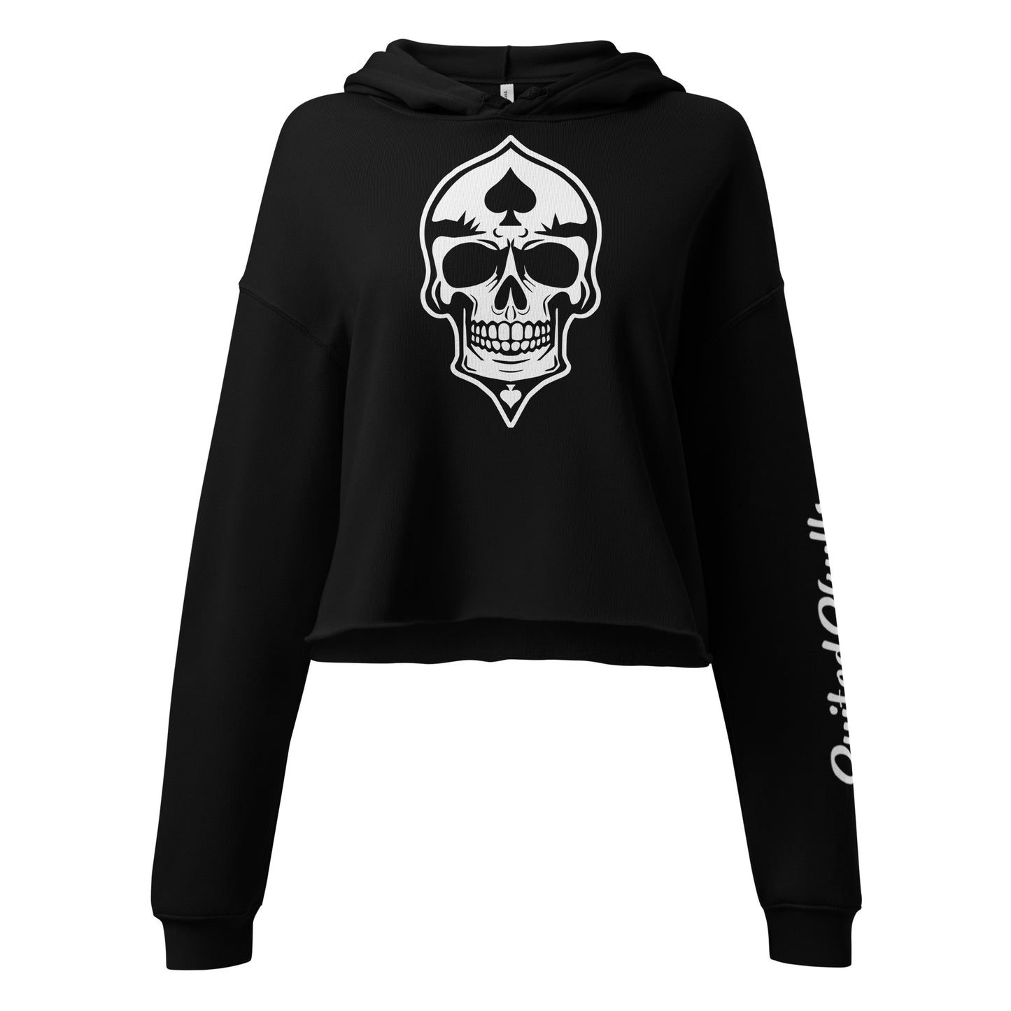 Skulled Crop Hoodie (Women)