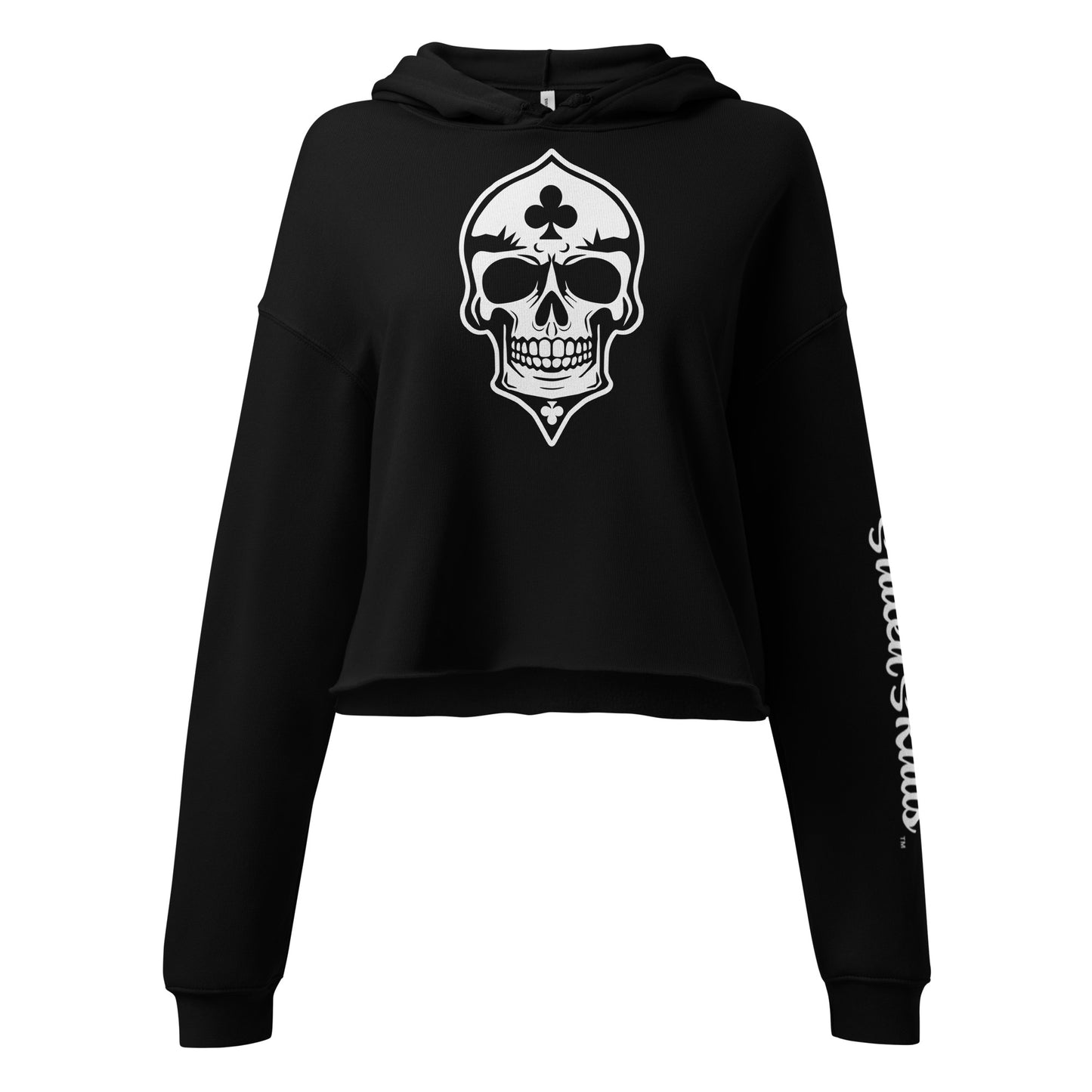 Skulled Crop Hoodie (Women)