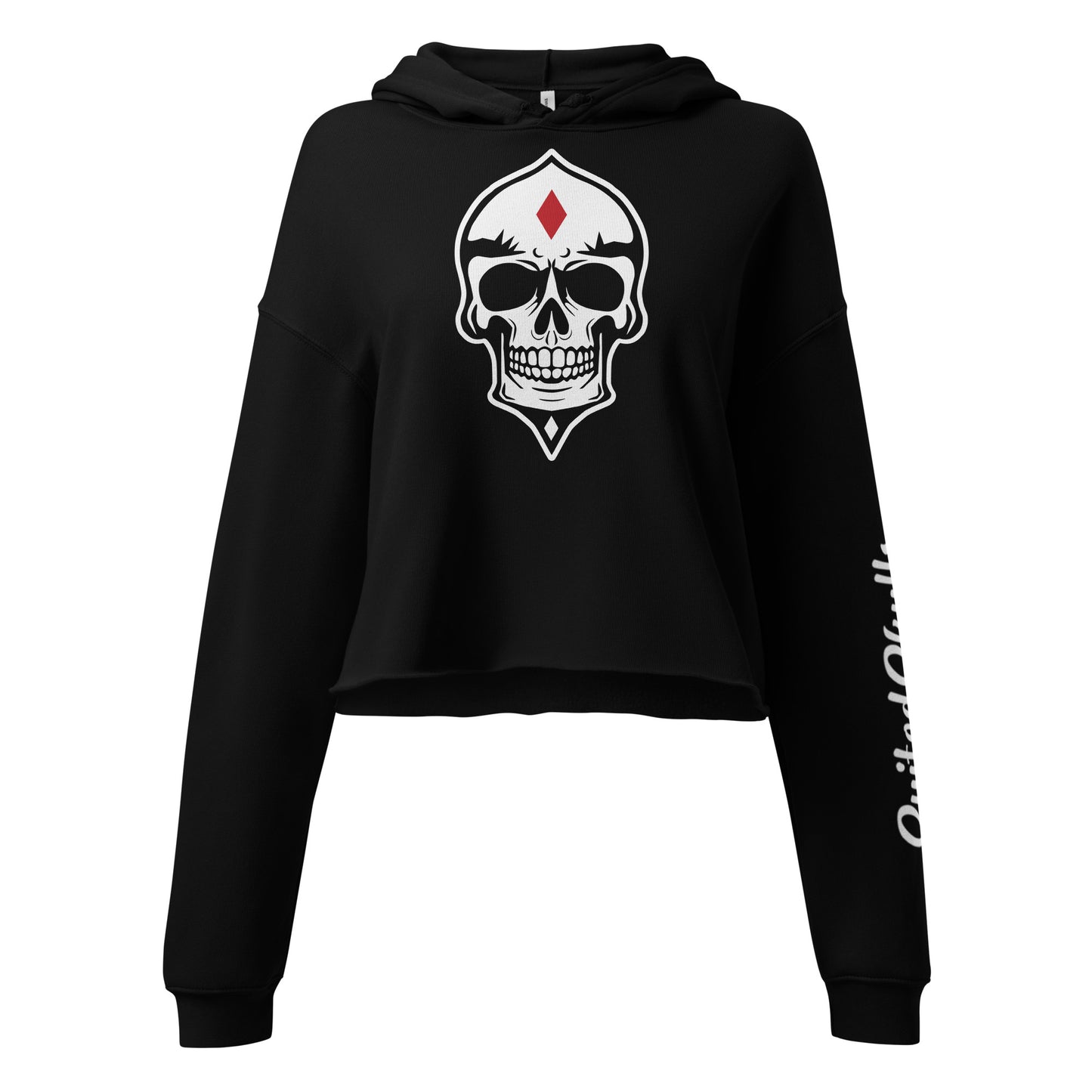 Skulled Crop Hoodie (Women)