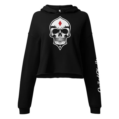 Skulled Crop Hoodie (Women)