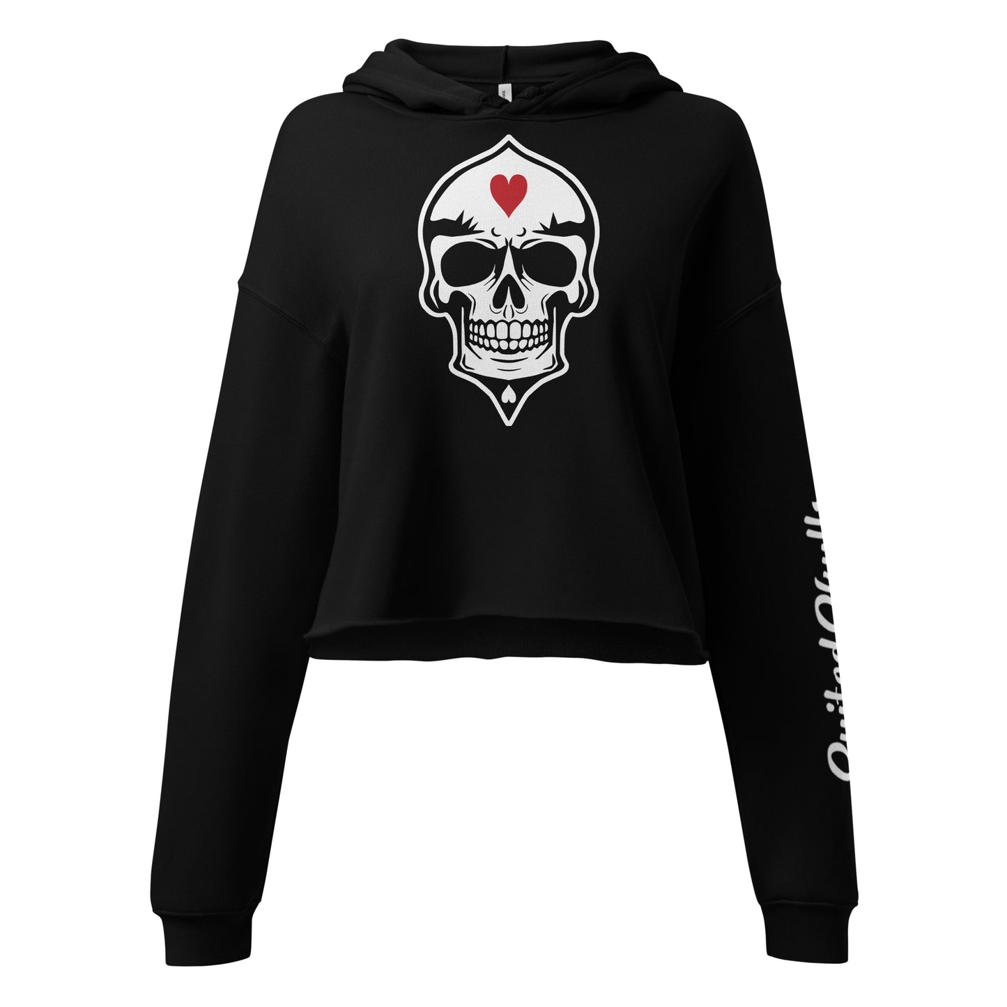 Skulled Crop Hoodie (Women)