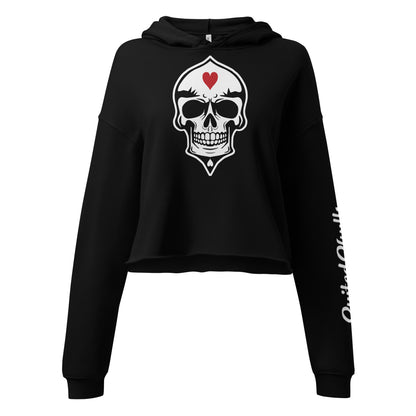 Skulled Crop Hoodie (Women)